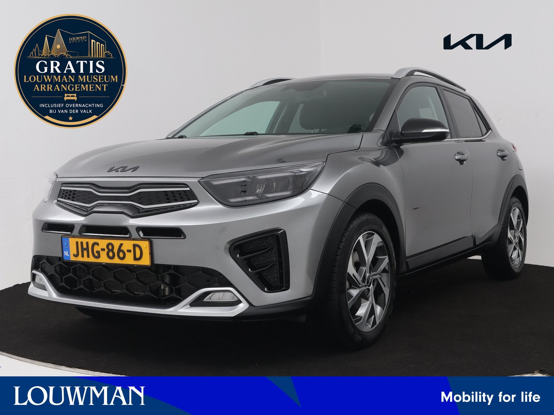 Kia Stonic 1.0 T-GDi MHEV GT-Line | 10 Jaar Garantie | Autom, Leder en Stof, Automatische klimaatregeling, Origineel Nederlands