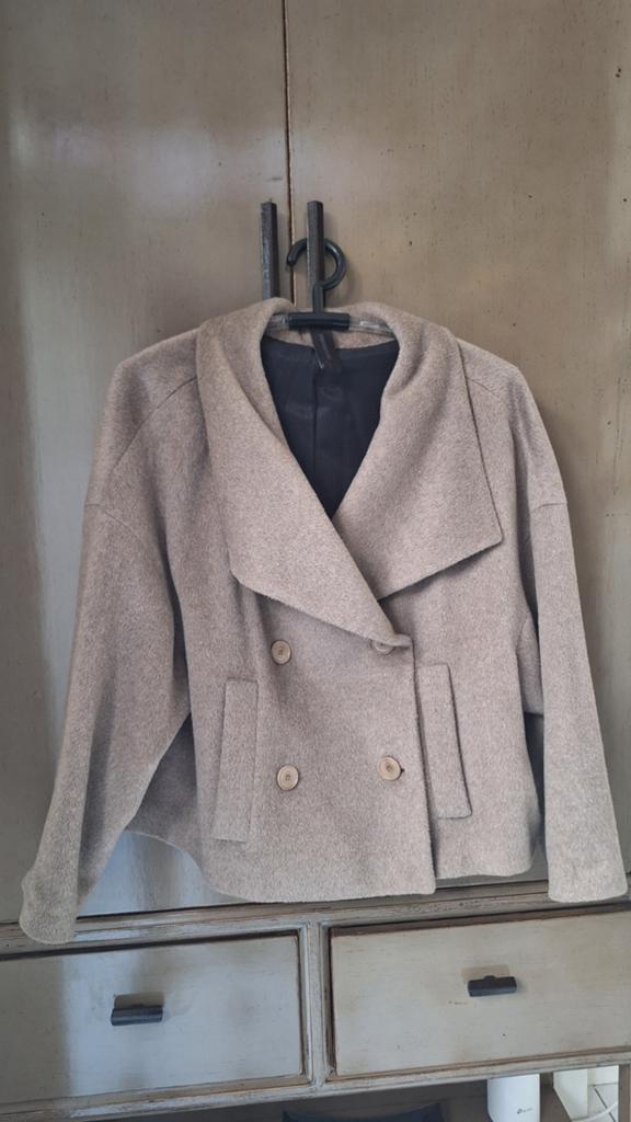 Oversized wollen jasje van Drykorn, Drykorn, Beige, Maat 42/44 (L), Ophalen of Verzenden