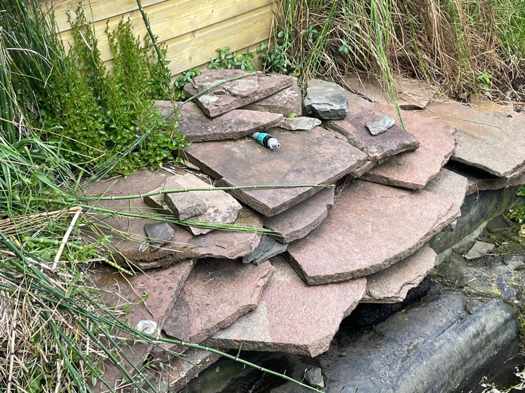 vijver stenen gratis, Ophalen of Verzenden, Gebruikt