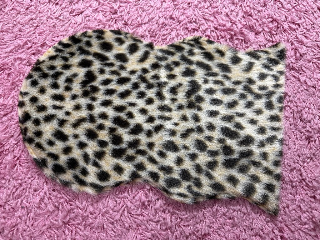 Imitatie bont vachtje kleedje cheetah print, Ophalen of Verzenden, Zo goed als nieuw
