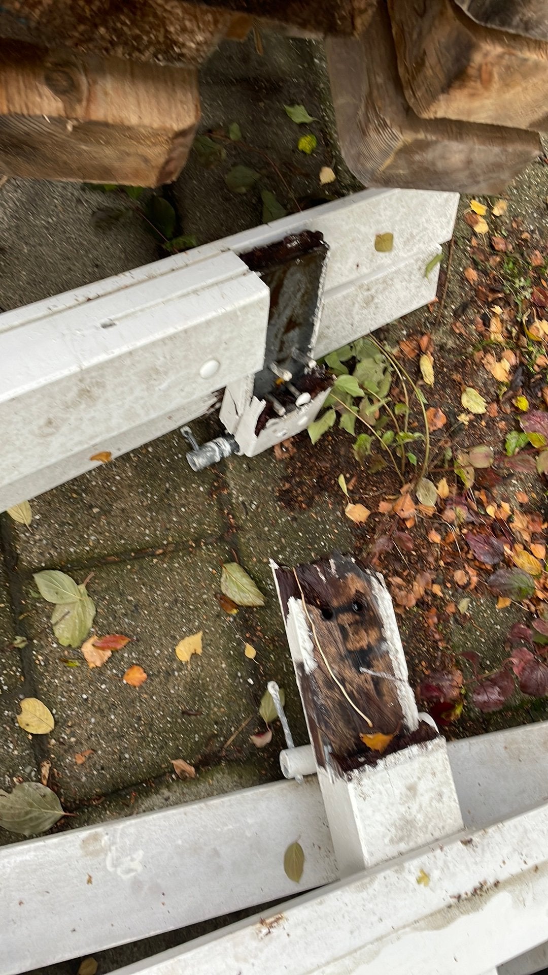 Houten toegangspoort, Ophalen, Gebruikt, 150 tot 200 cm, Hout