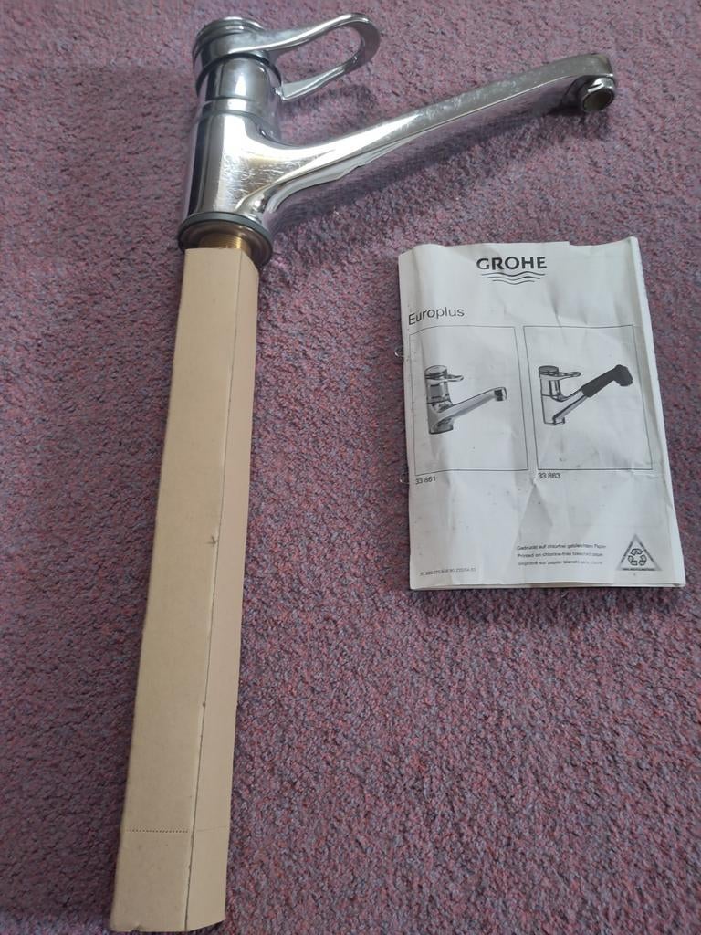 Grohe tapkraan keuken ongebruikt, Ophalen, Nieuw, Rvs of Chroom
