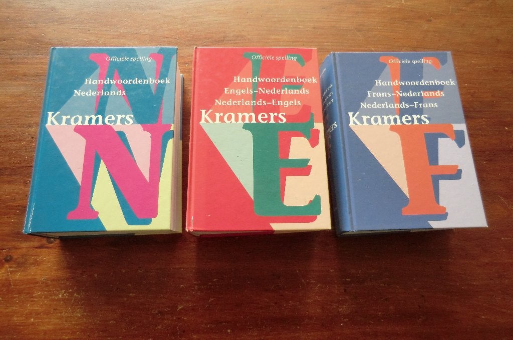 3 Kramers woordenboeken: Nederlands, Engels en Frans, Ophalen of Verzenden, Gelezen, Kramers, Engels