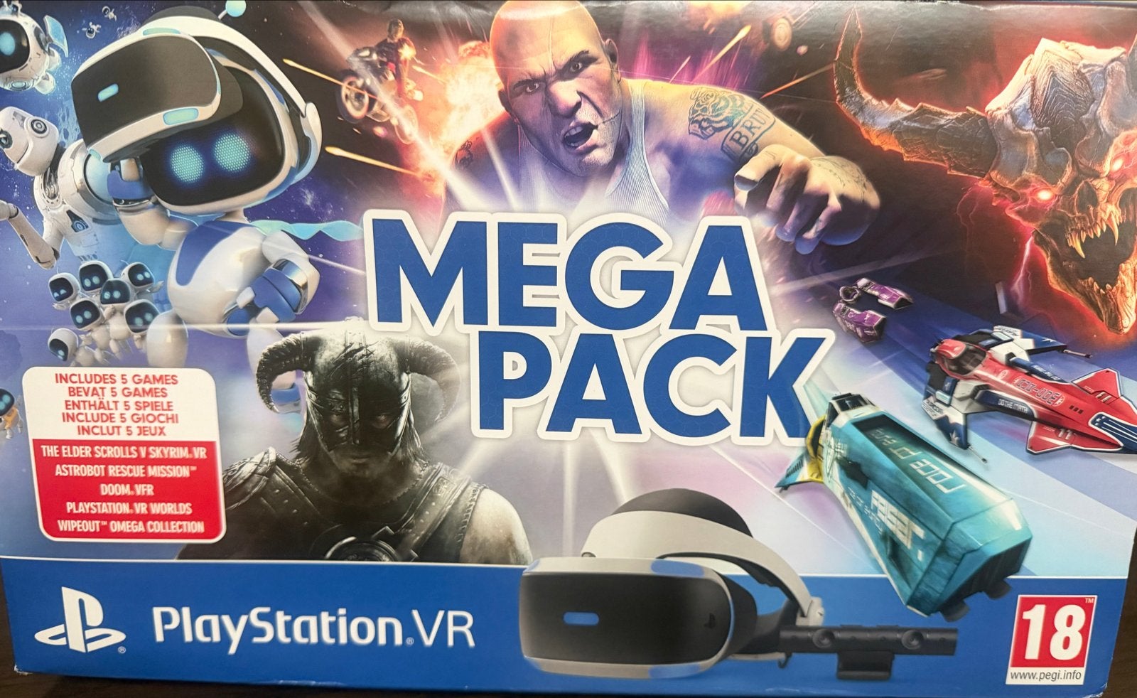PlayStation VR Mega Pack - Virtual Reality Bril, Spelcomputers en Games, Ophalen of Verzenden, Zo goed als nieuw, VR-bril, Sony PlayStation