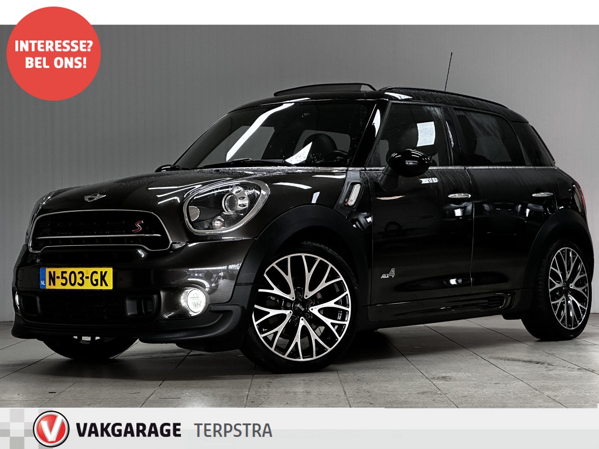 MINI Countryman 2.0 Cooper SD ALL4 Chili/ Automaat/ Panorama, Automaat, Bi-Xenon koplampen, Bruin, Leder