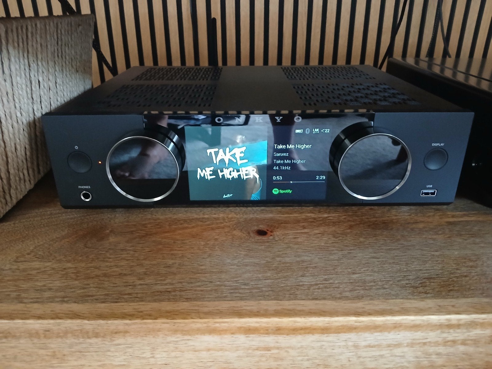 Bijna NIEUWE Onkyo Muse y40 streaming versterker + GARANTIE!, Ophalen, Zo goed als nieuw, 120 watt of meer, Stereo