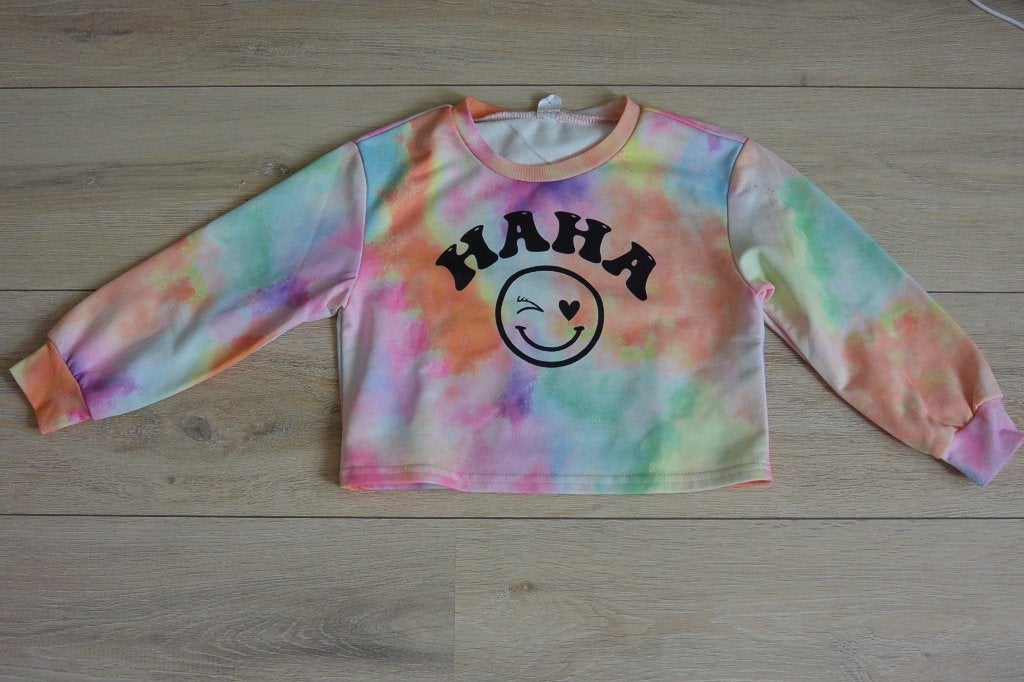Kleurrijke Tie Dye trui van Shein - maat 5 jaar, Kinderen en Baby's, Kinderkleding | Maat 110, Meisje, Shein, Trui of Vest, Ophalen of Verzenden