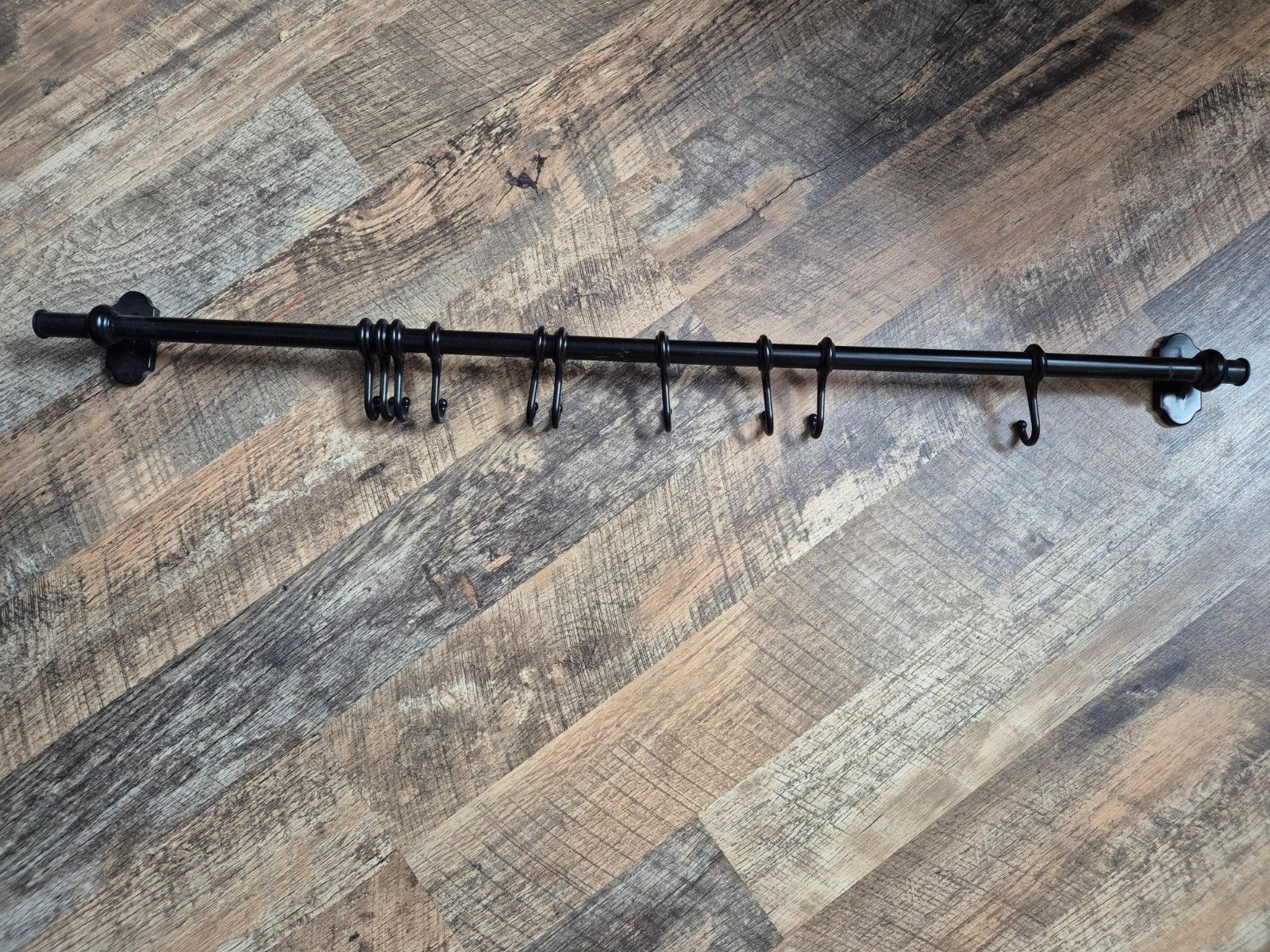 IKEA handdoekenrek keuken met 10 hangers, IKEA, Ophalen of Verzenden, Zwart, Metaal