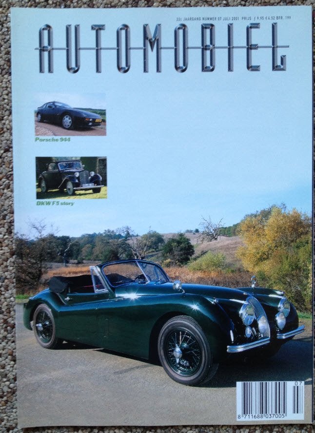 Automobiel: Porsche 944, DKW F5, Ferrari 250 GTO, Jaguar, Ophalen of Verzenden, Zo goed als nieuw, Algemeen