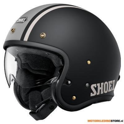 Shoei J.O2 Aventure Jethelm, Zwart-Grijs, Motoren, Ophalen of Verzenden, Nieuw met kaartje