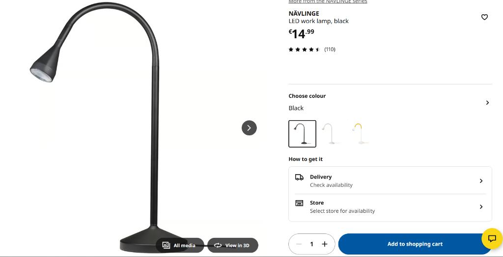 desk lamp, Huis en Inrichting, Lampen | Tafellampen, Nieuw, Metaal, Minder dan 50 cm, Ophalen