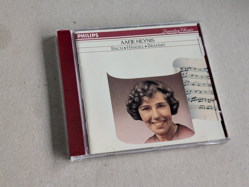 Aafje Heynis:L Bach, Händel, Brahms (CD), Ophalen of Verzenden, Zo goed als nieuw, Barok, Album