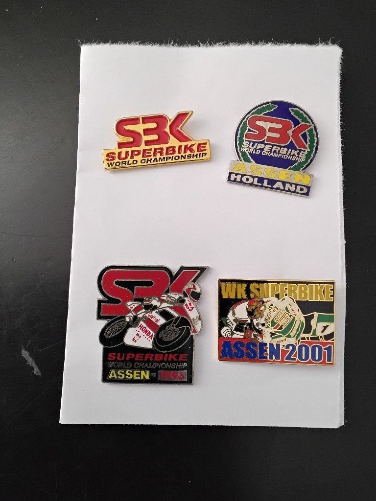 4 x pin superbike tt assen, Ophalen of Verzenden, Nieuw, Motoren