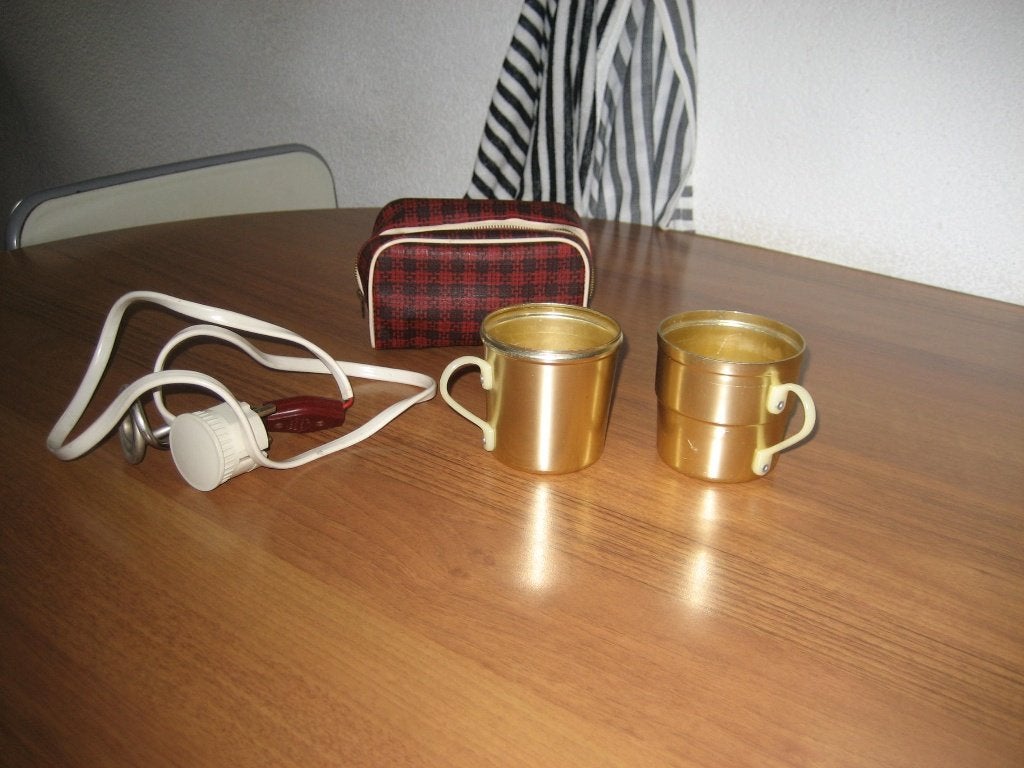 Sixties vintage reiskoker, Antiek en Kunst, Curiosa en Brocante, Ophalen of Verzenden