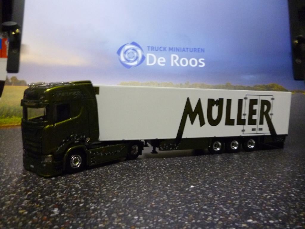 Tekno Scania Muller met certificaat "The perfect Spell", Hobby en Vrije tijd, Modelauto's | 1:50, Ophalen of Verzenden, Nieuw