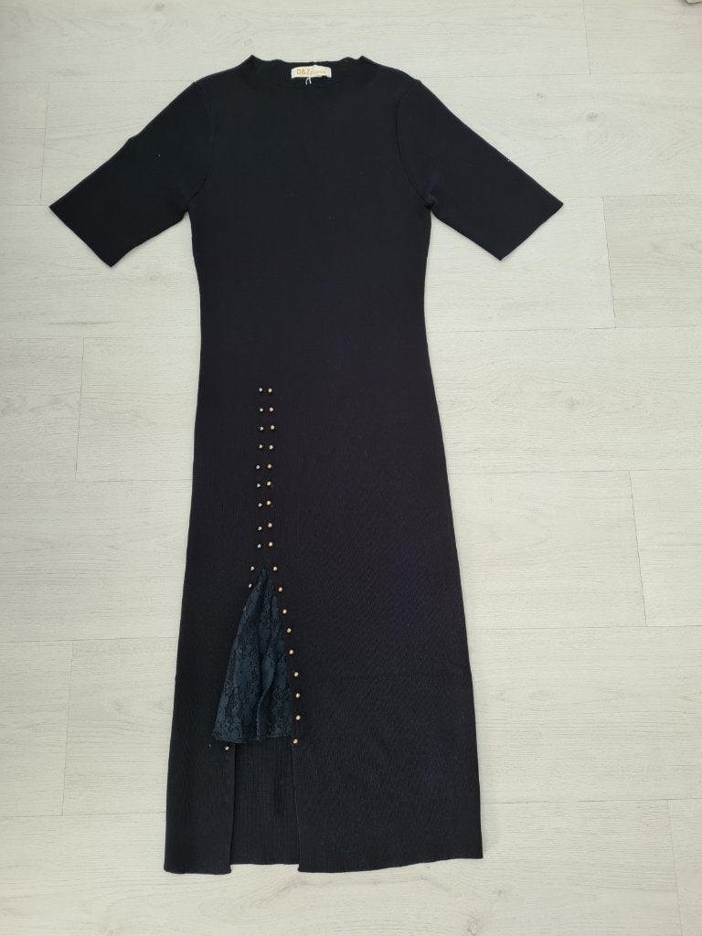 Donkerblauwe Jurk Maat S/M Nieuw, Kleding | Dames, Jurken, Ophalen of Verzenden, Nieuw, Blauw
