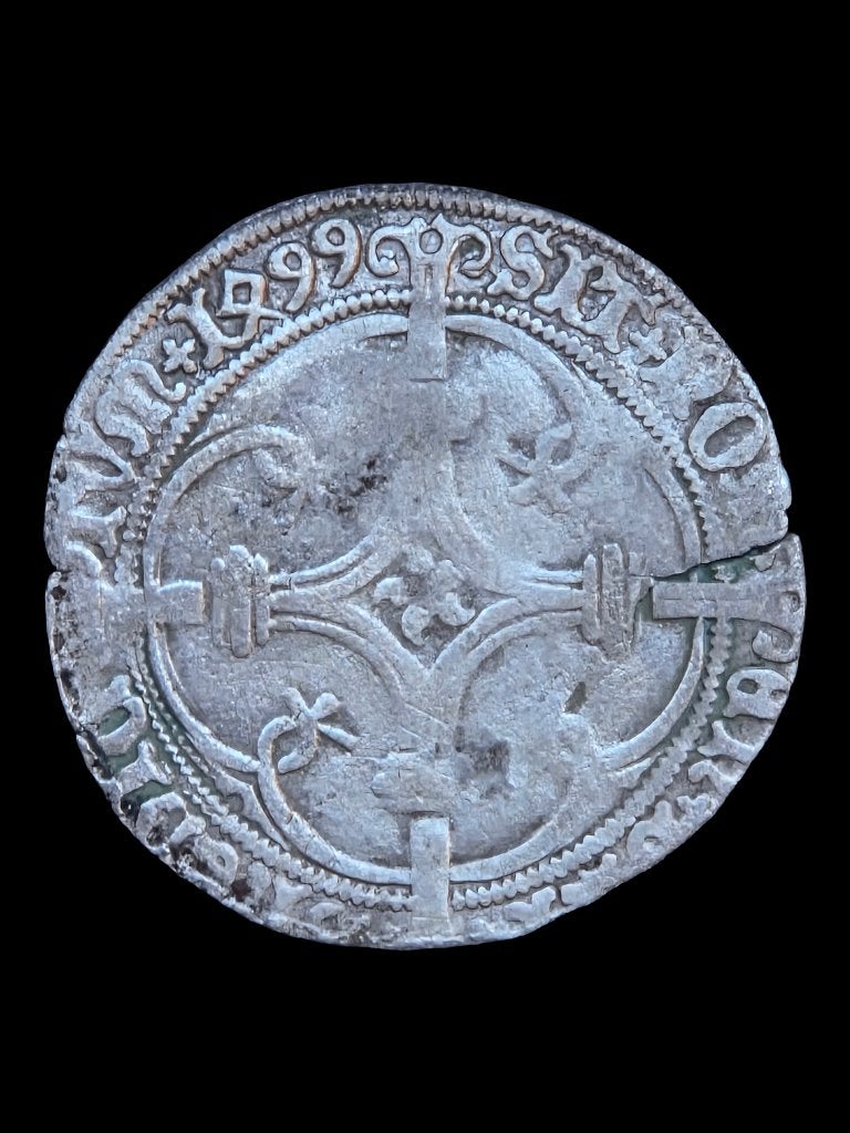 Stuiver Dordrecht Holland 1499, Postzegels en Munten, Vóór koninkrijk, Zilver, Losse munt, Overige waardes