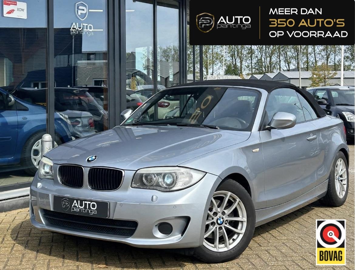 BMW 1-serie Cabrio 118i High Executive 143PK | BI-Xenon | Na, 1-Serie, Euro 5, Zwart, Cabriolet