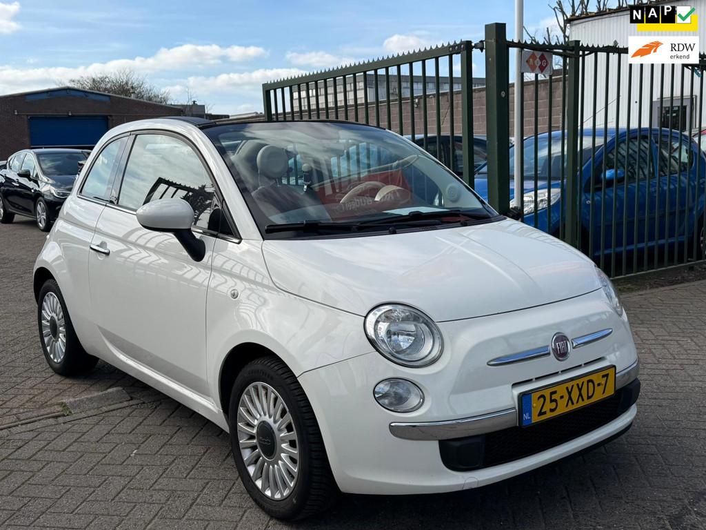 Fiat 500 C 0.9 TwinAir Lounge Cabriolet leerbekeleding 2e ei, Euro 5, 86 pk, Gebruikt, 31 €/maand