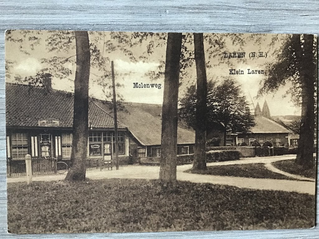 Oude ansichtkaart Laren  Molenweg Klein Laren ca 1925-30, Ophalen of Verzenden, 1920 tot 1940, Ongelopen, Noord-Holland