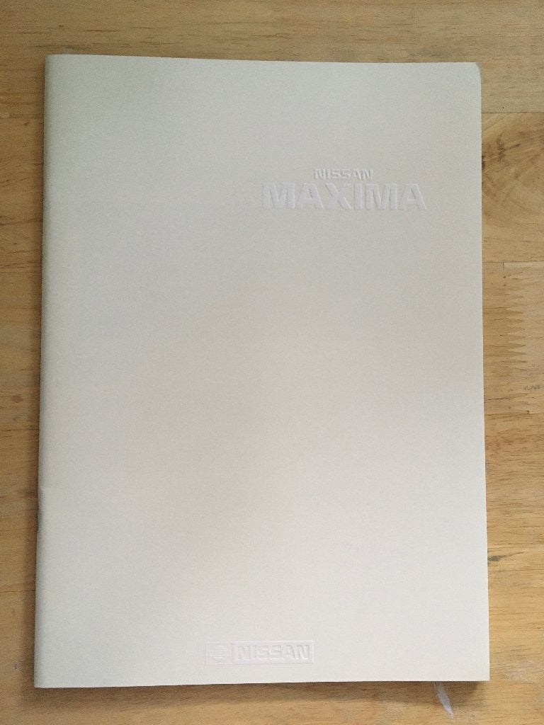 Autofolder/Brochure Nissan Maxima 1989, Ophalen of Verzenden, Nieuw, Nissan