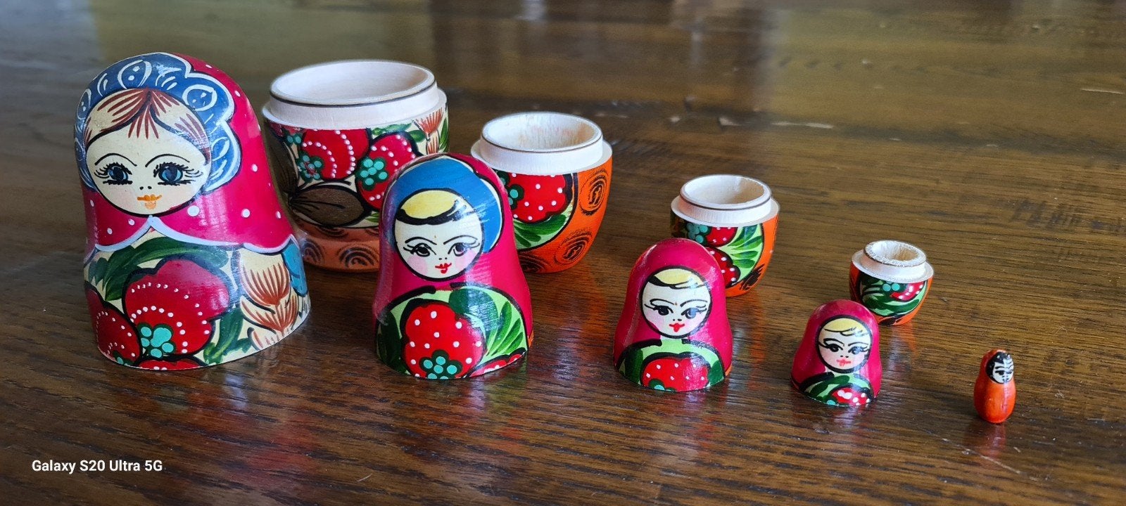 Set van 5 Russische Matroesjka poppen, Ophalen of Verzenden, Zo goed als nieuw