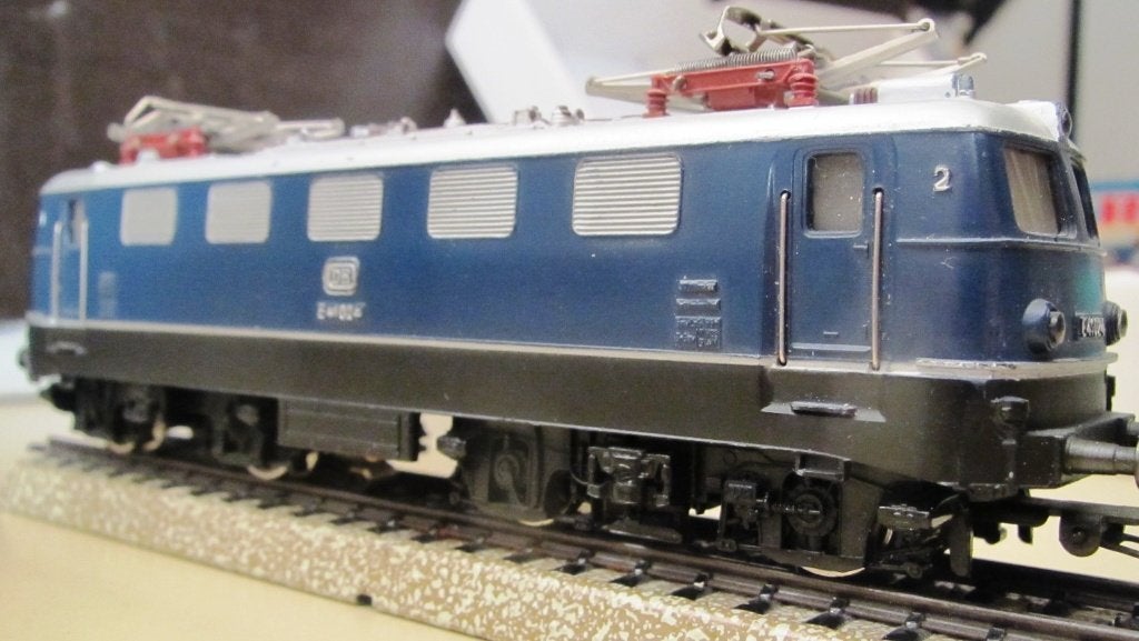 Märklin H0 # 3034 E-Lok DB E41 blauw, gegoten zéér goed, Wisselstroom, Gebruikt, Locomotief, Ophalen of Verzenden