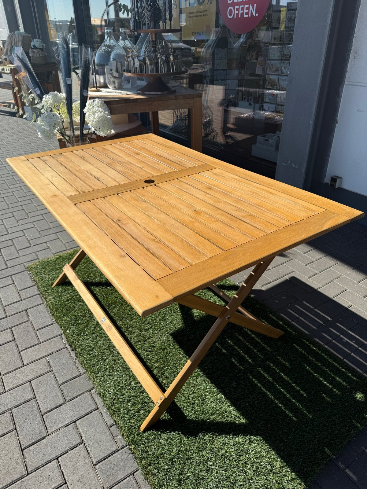 2x Houten klaptafel Marta 90x150 cm tuintafel en terras, Ophalen, Nieuw, Rechthoekig, Hout