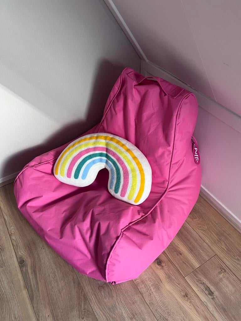 Roze Zitzak Puffi - Comfortabel en Stijlvol, Ophalen, Gebruikt, Roze, Zitzak