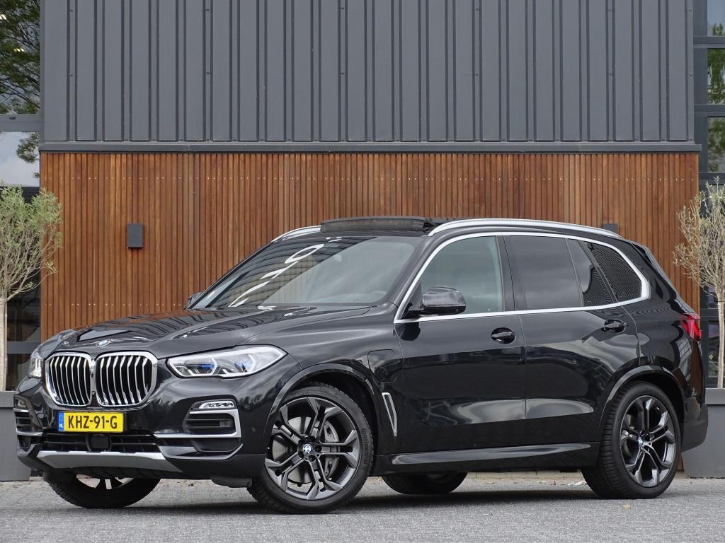 BMW X5 45e 394PK X-drive X-Line / Laser / Pano / Harman Kard, Automaat, Gebruikt, Zwart, Leder