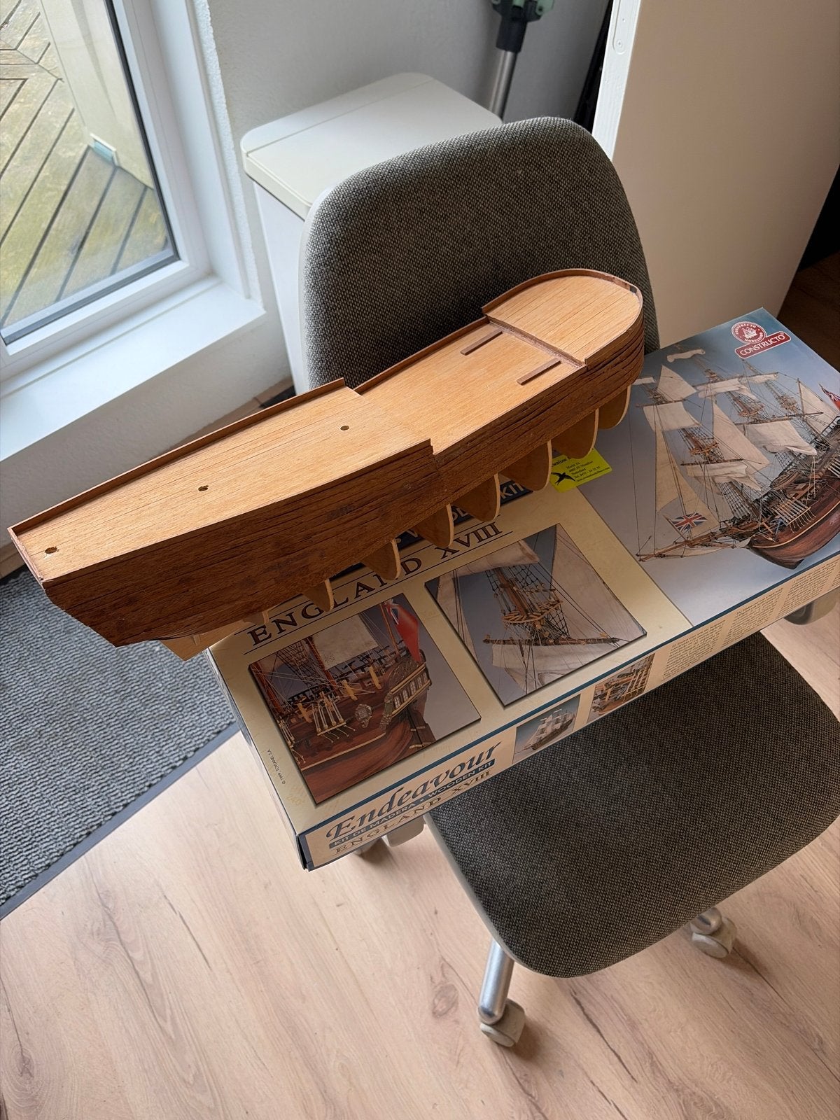 Constructo Endeavour Houten Scheepsmodelbouwkit, Ophalen, Zo goed als nieuw, Groter dan 1:32, Overige merken