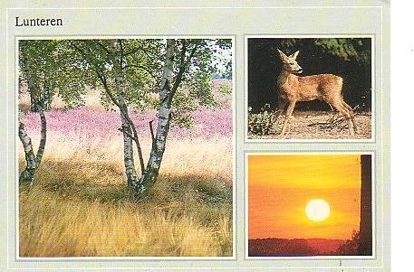 Ansichtkaart 	Lunteren	3-luik, Verzamelen, Ansichtkaarten | Nederland, Verzenden, 1980 tot heden, Gelopen, Gelderland