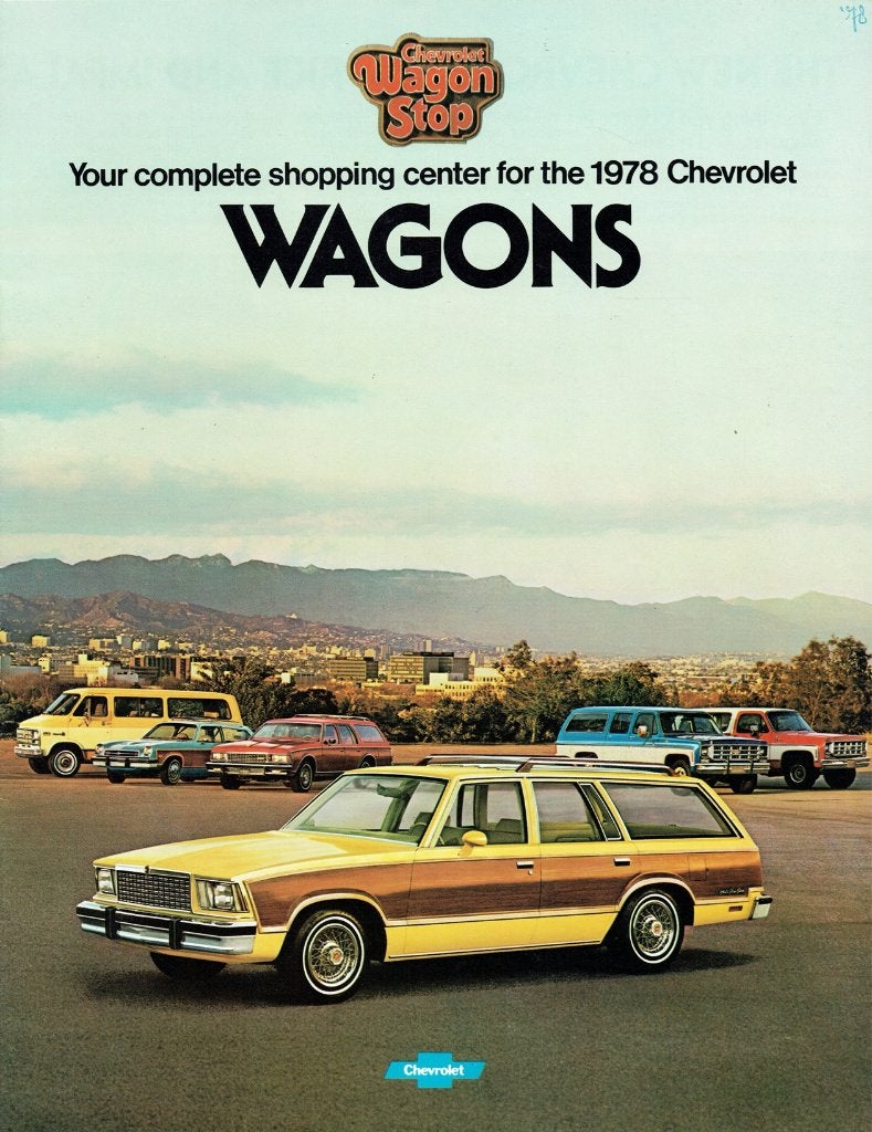 Folder Chevrolet Wagons (USA-uitgave - 1978), Verzenden, Gelezen, Chevrolet
