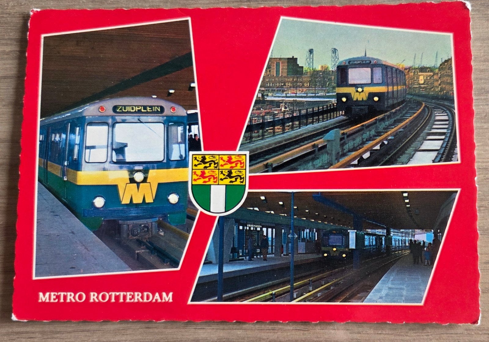 Vintage Ansichtkaart Metro Rotterdam - Jaren '60, Verzamelen, Ophalen of Verzenden, 1960 tot 1980, Gelopen, Stad of Dorp