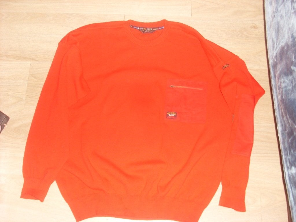 paul & shark trui yachting XXL warm rood borstzak, Verzenden, Zo goed als nieuw, Overige maten, Rood