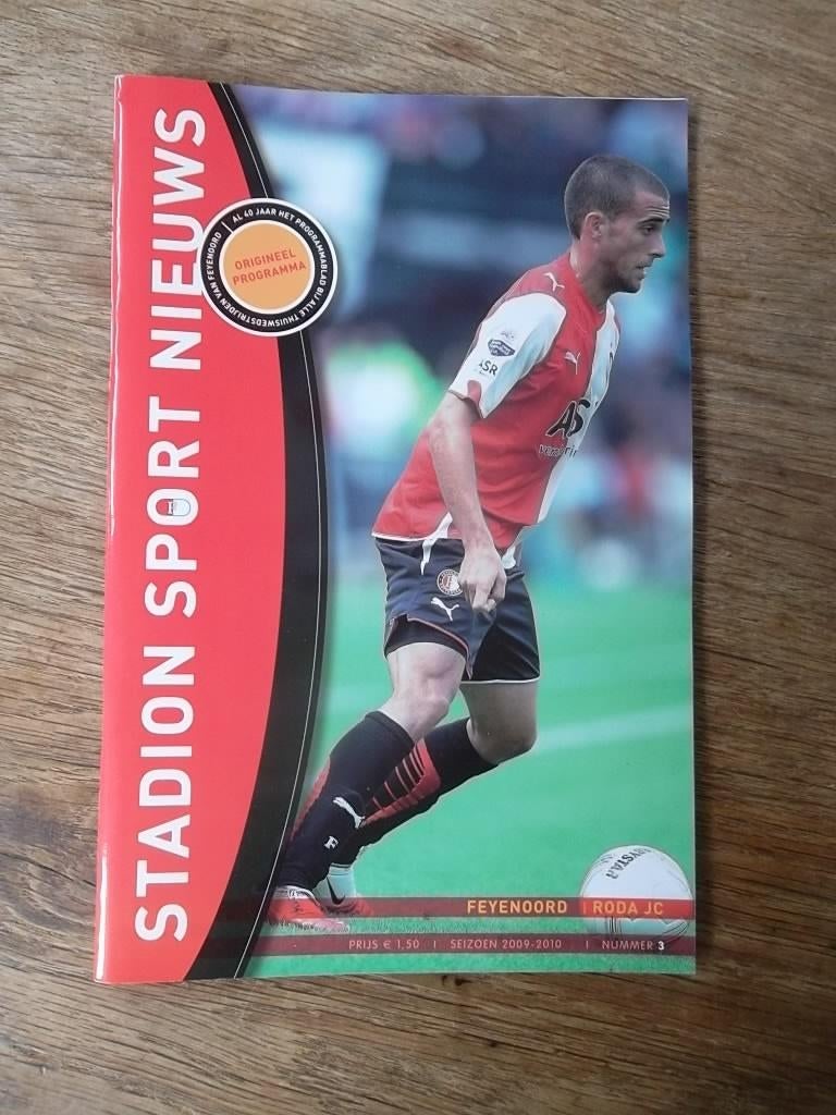 Programmaboekje 3 Feyenoord - Roda JC 23 augustus 2009, Ophalen of Verzenden, Gelezen, Watersport en Hengelsport
