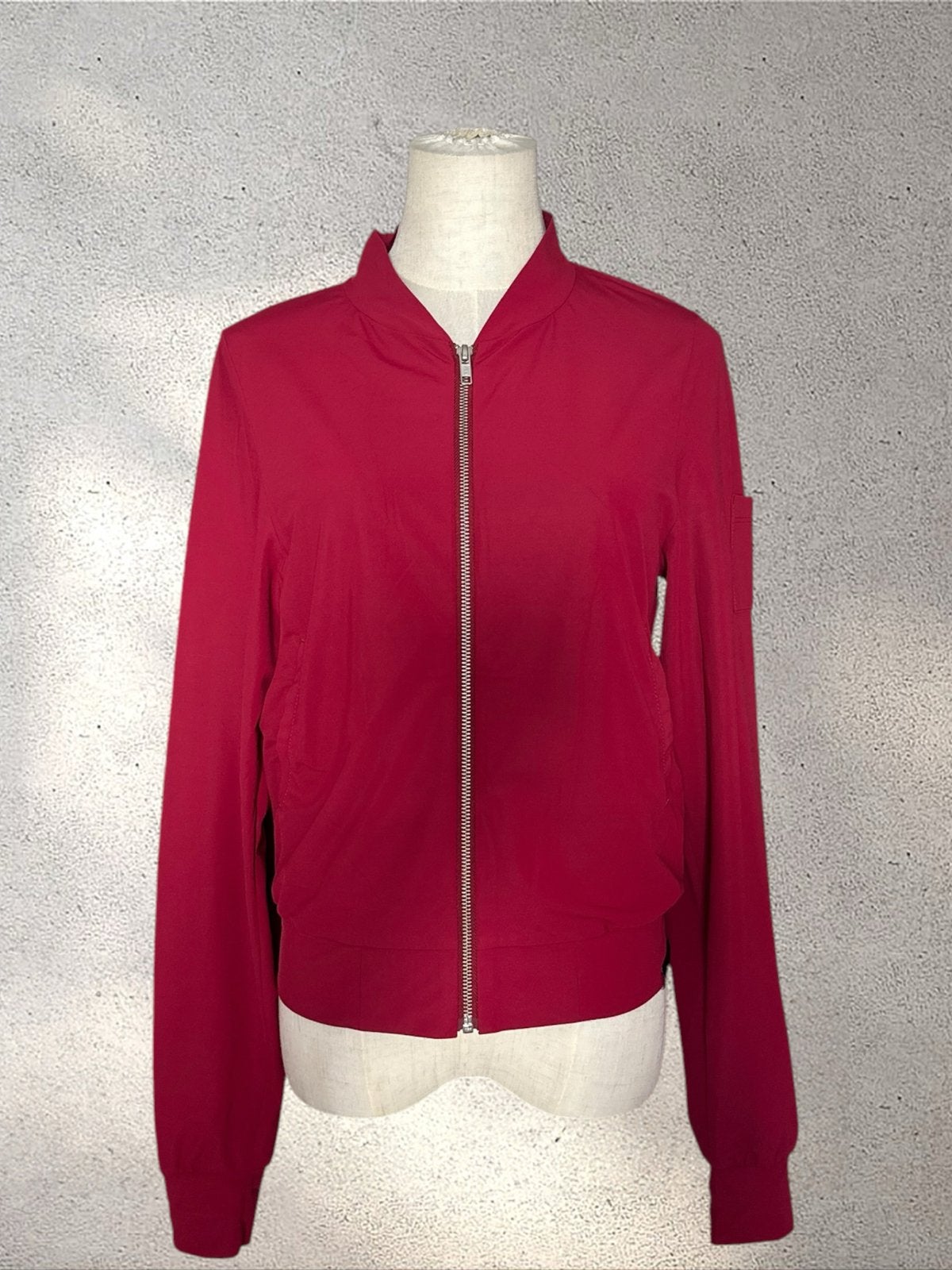Penn&Ink N.Y. Rode Bomberjack Maat 36 (S), Ophalen of Verzenden, Zo goed als nieuw, Maat 36 (S), Rood