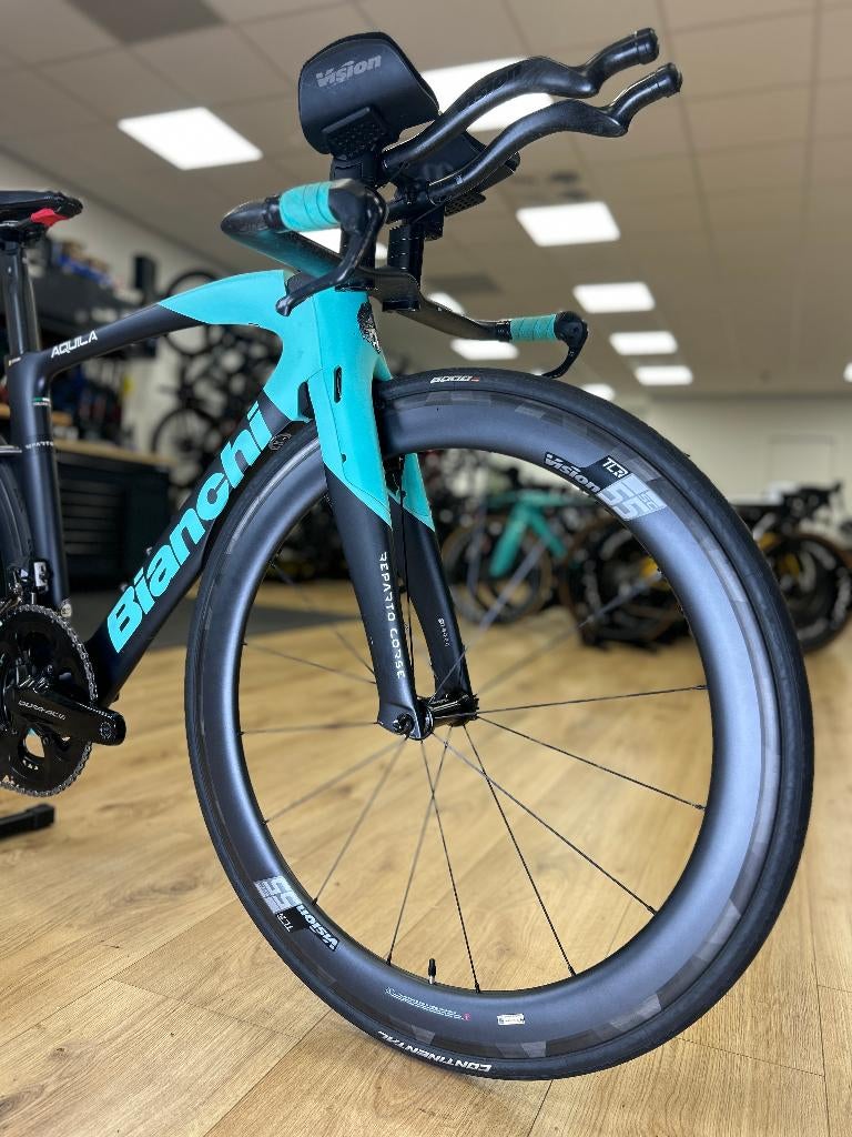 Bianchi Aquila CV Di2 Carbon Racefiets, Ophalen, Zo goed als nieuw, Overige typen