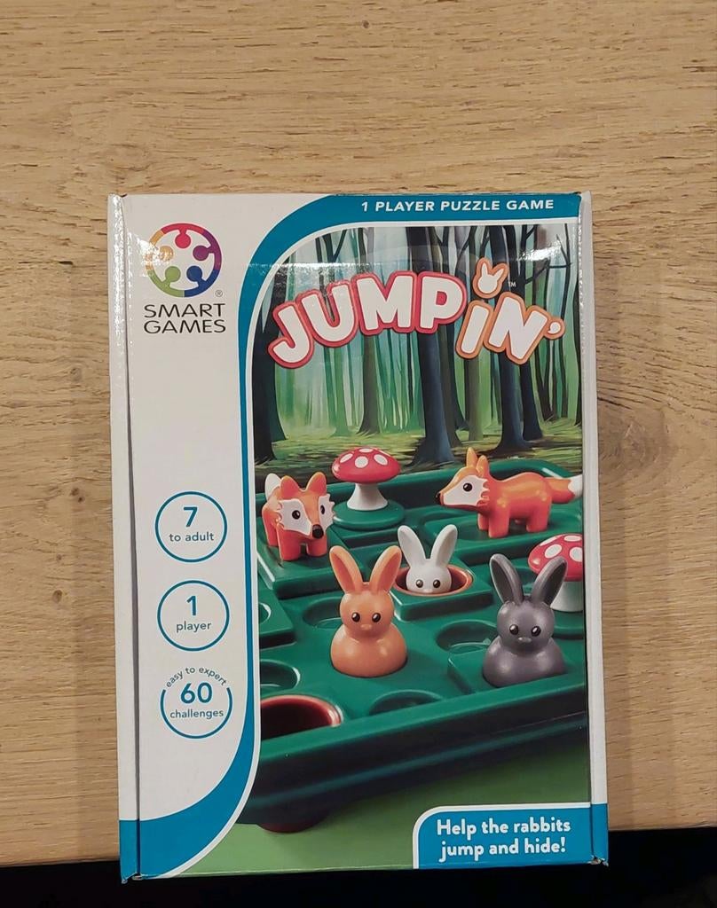 Smart Games Jump In! Puzzelspel, Ophalen of Verzenden, Minder dan 500 stukjes, Nieuw, Overige typen