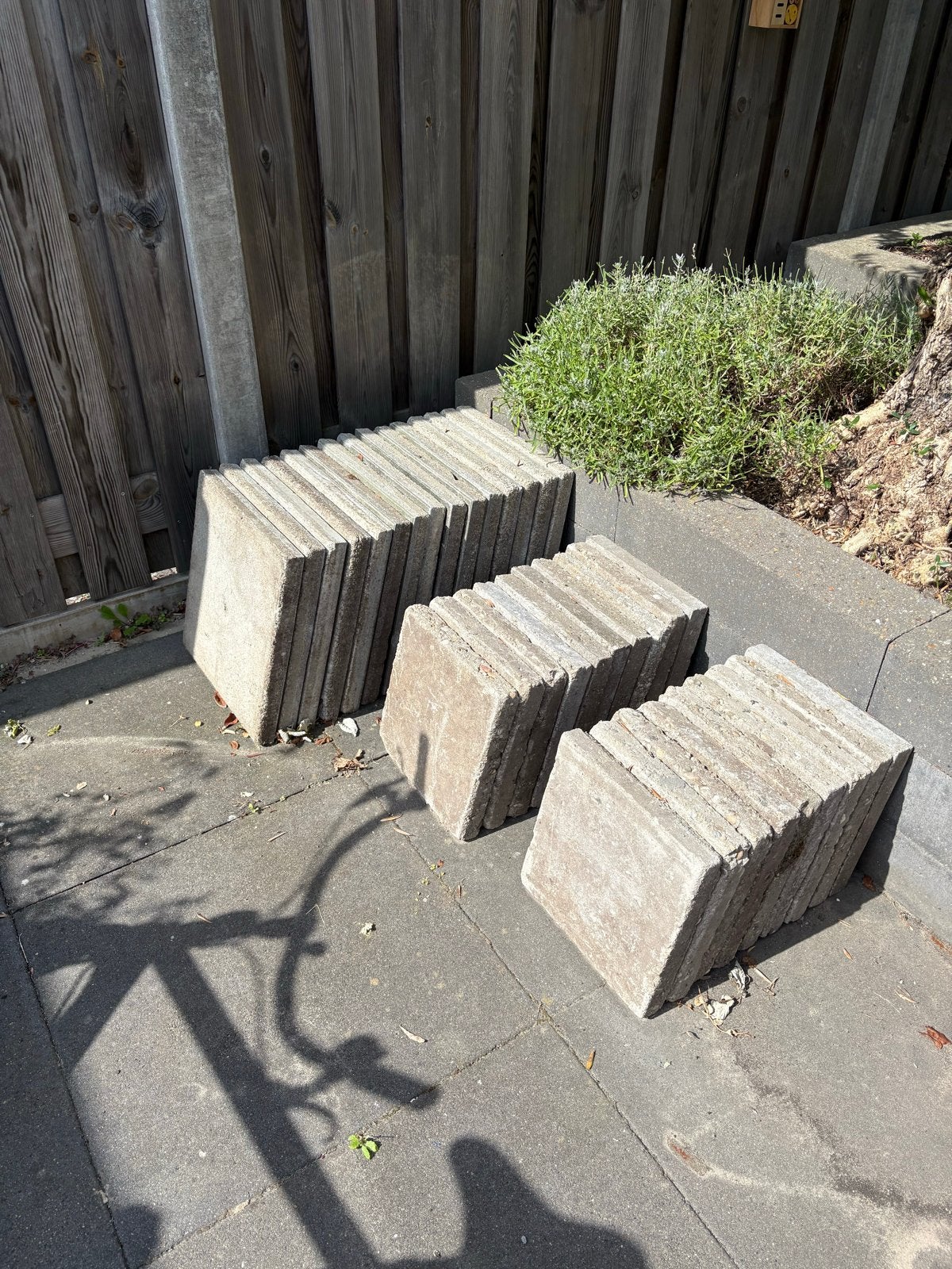 Gebruikte terrastegels 30x30 en 40x40 cm, Ophalen, Gebruikt, 5 tot 10 m², Beton