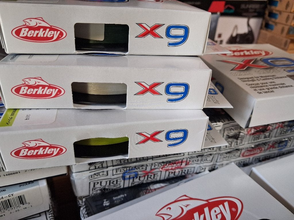 Berkley X9 gevlochten lijn (0.06mm/6.4 kilo) in 3 kleuren!, Tinstraat, Nieuw, Ophalen of Verzenden, Info@purefishing.com