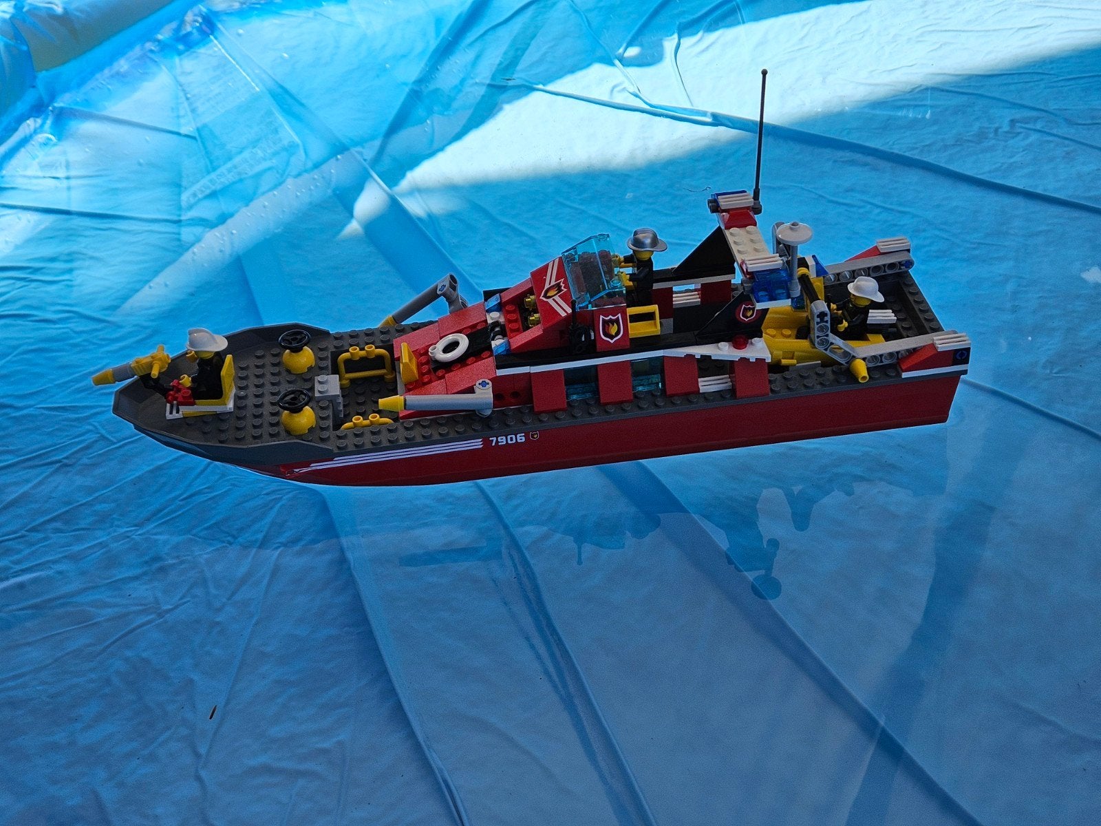 Lego city set 7906: Brandweerboot, Lego, Ophalen of Verzenden, Compleet, Complete set