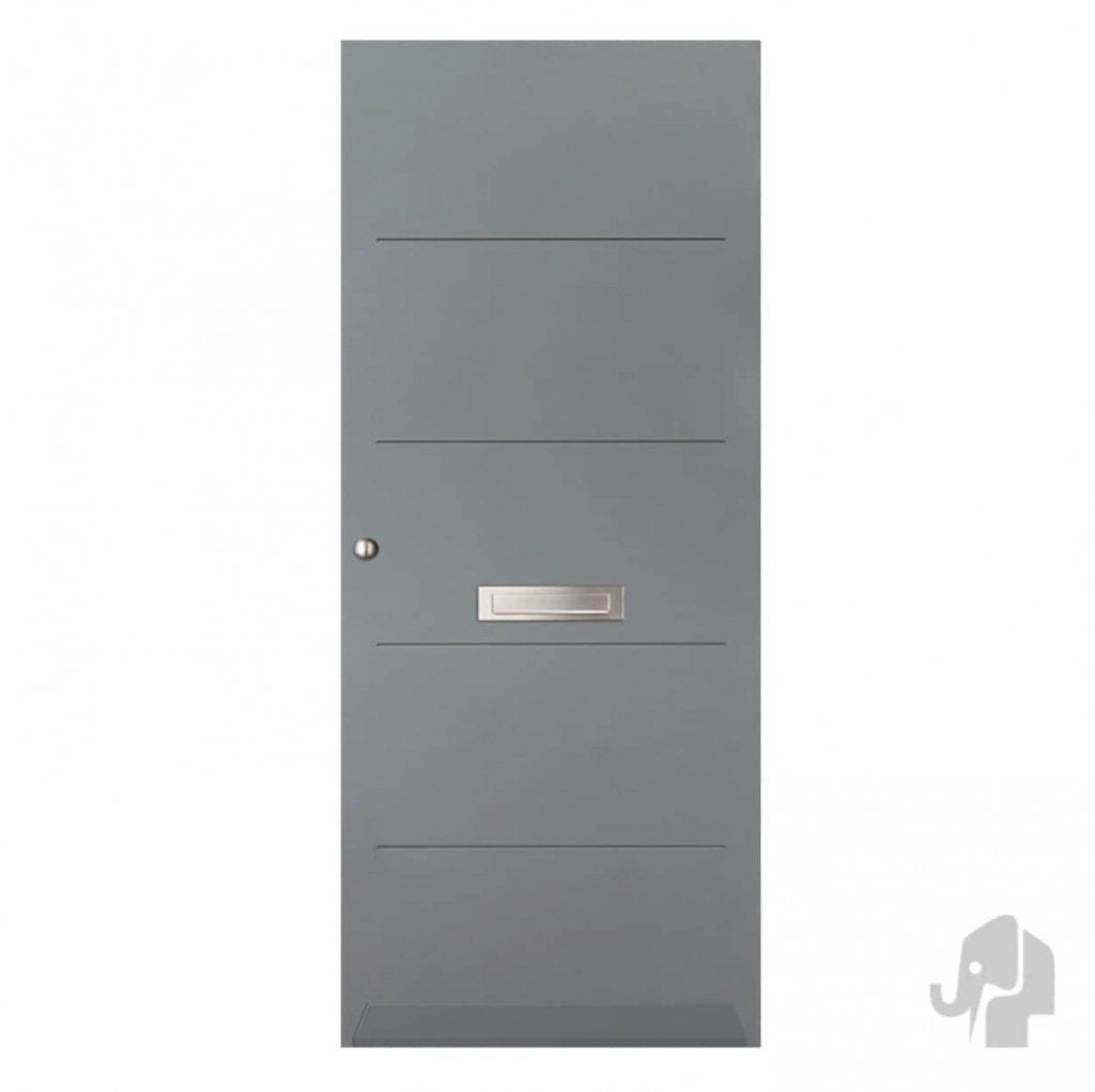 Moderne voordeur in hout | Strak design, Niet ingevuld, 80 tot 100 cm, Niet ingevuld, Nieuw