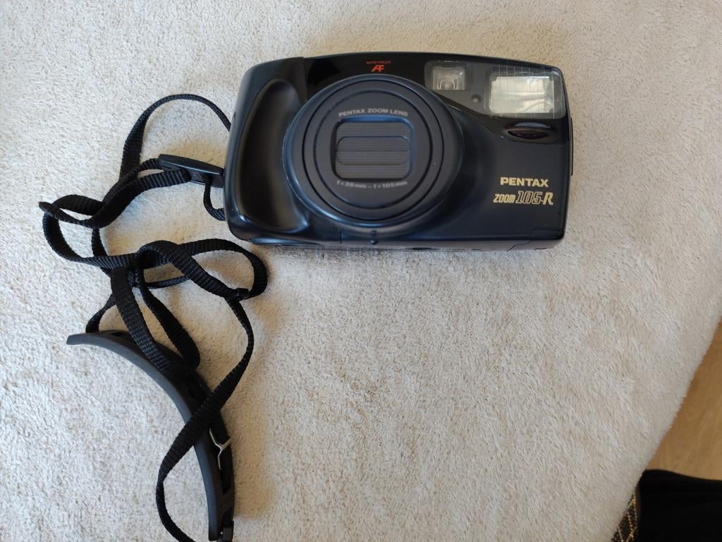 Pentax Zoom 105R camera met handleiding en tasje, Audio, Tv en Foto, Fotocamera's Analoog, Ophalen, Gebruikt, Compact, Pentax