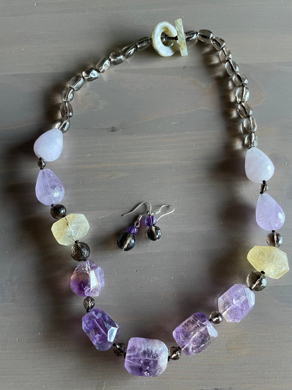 Amethist ketting, Paars, Nieuw, Ophalen of Verzenden, Steen of Mineraal
