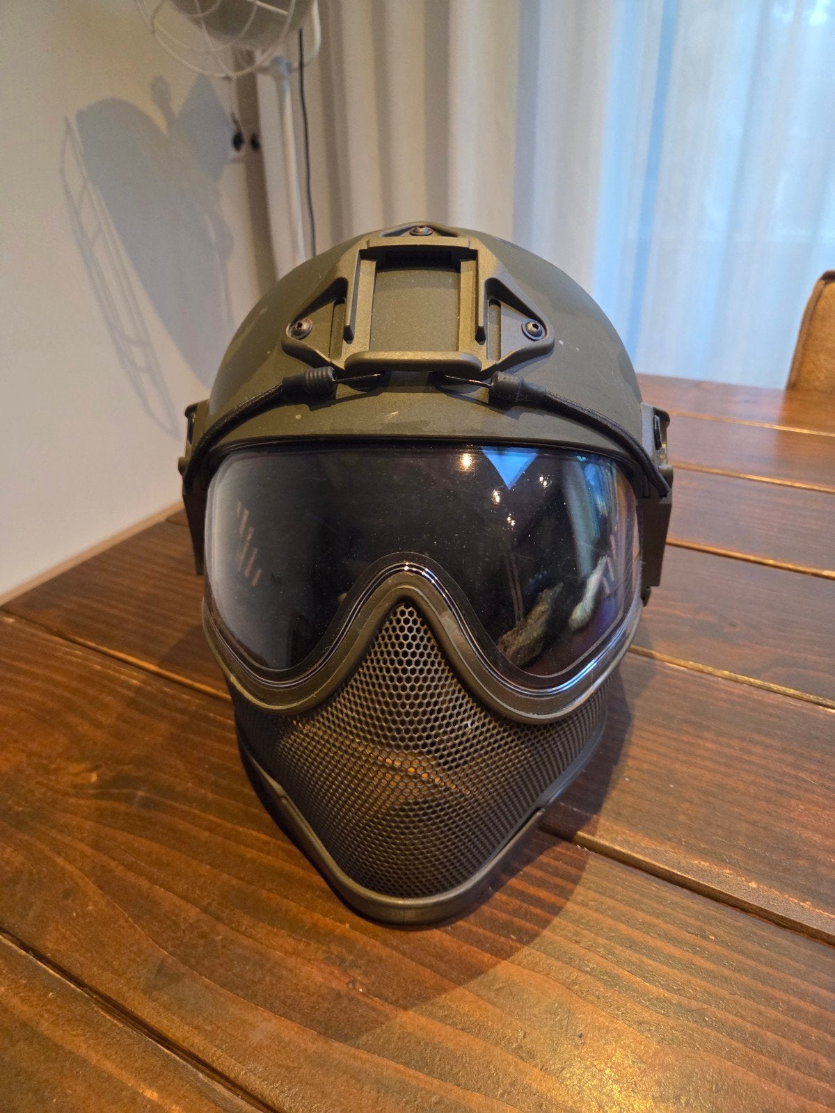WARQ FULL FACE HELMET airsoft/paintball, Ophalen of Verzenden, Zo goed als nieuw