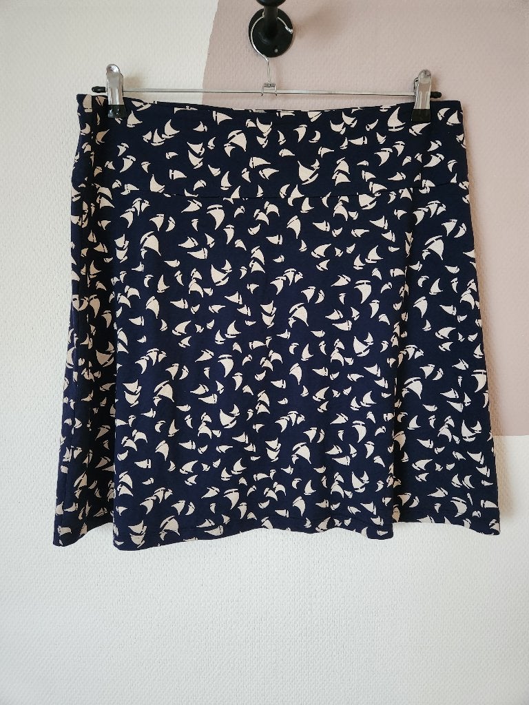 King Louie blauwe rok met zeilboten - XL, Blauw, Maat 46/48 (XL) of groter, Ophalen of Verzenden, Zo goed als nieuw