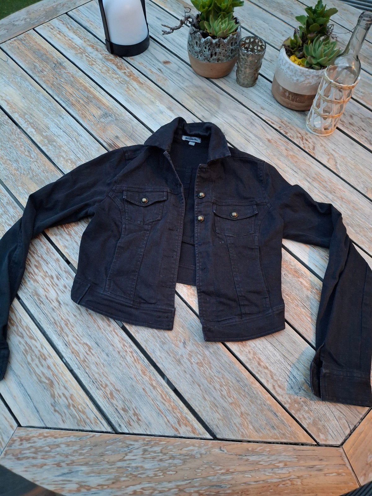Zwart spijkerjasje van Bandolero maat 36, Kleding | Dames, Zwart, Ophalen of Verzenden, Zo goed als nieuw, Maat 36 (S)