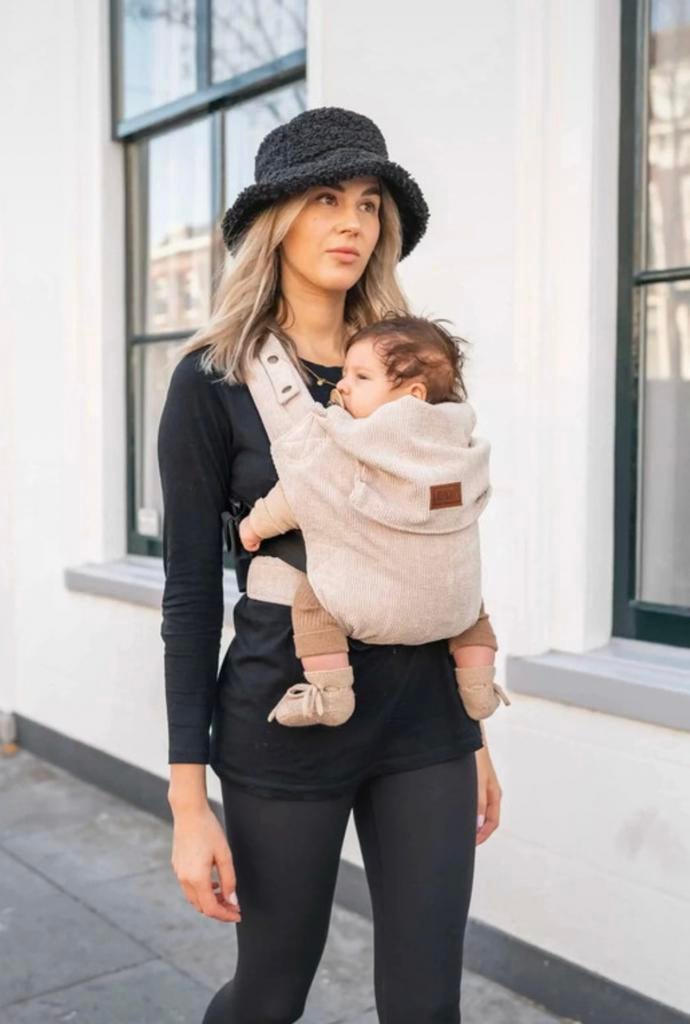 ByKay Click Carrier Classic Rib Almond Sand, Kinderen en Baby's, Babydragers en Draagdoeken, Ophalen of Verzenden, Zo goed als nieuw