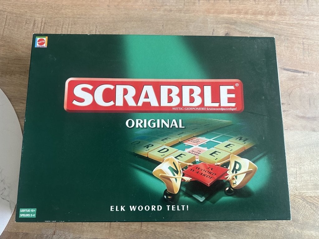 Scrabble original, Ophalen of Verzenden, Zo goed als nieuw, Mattel